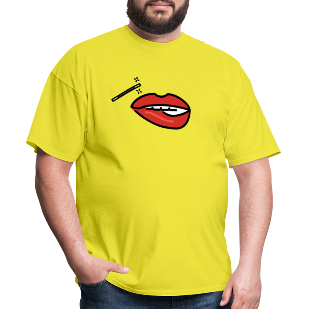 Manage Your Mouth Emoji Expression Moji Unisex Classic T-Shirt - Emoji.Express - yellow