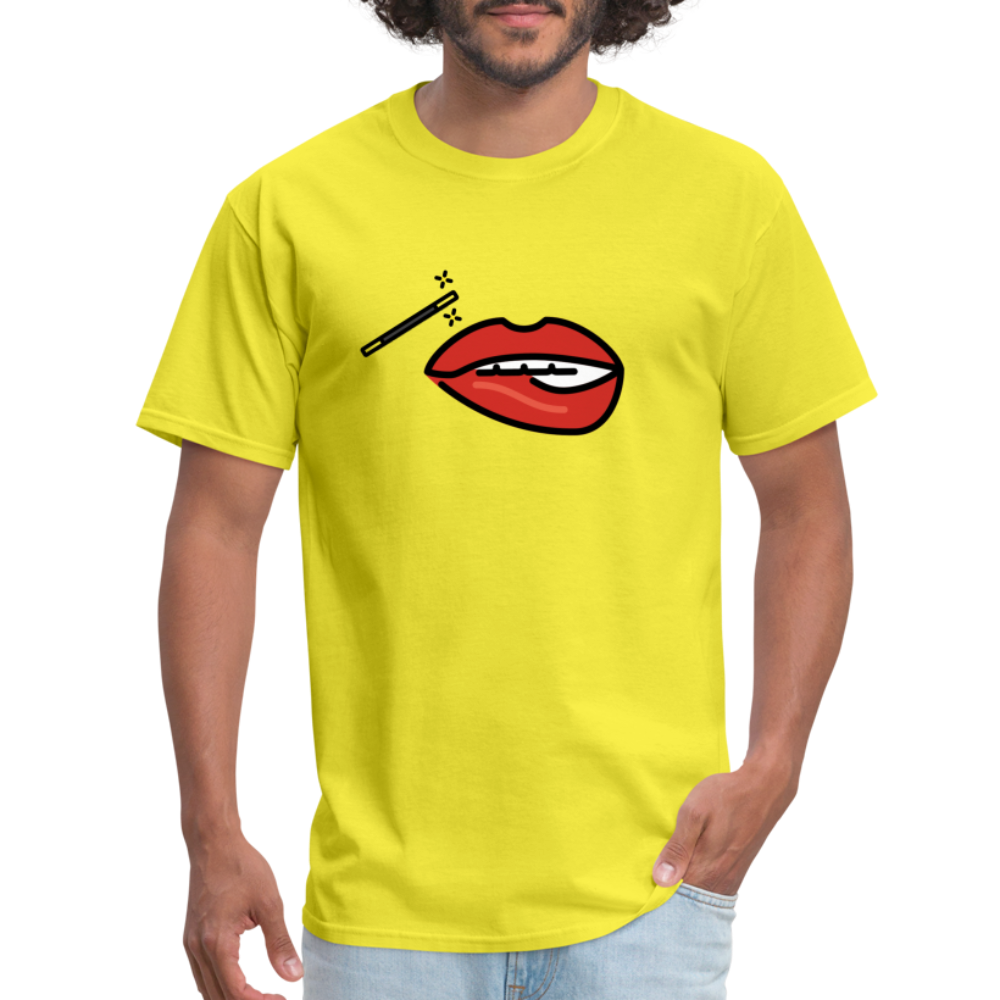 Manage Your Mouth Emoji Expression Moji Unisex Classic T-Shirt - Emoji.Express - yellow