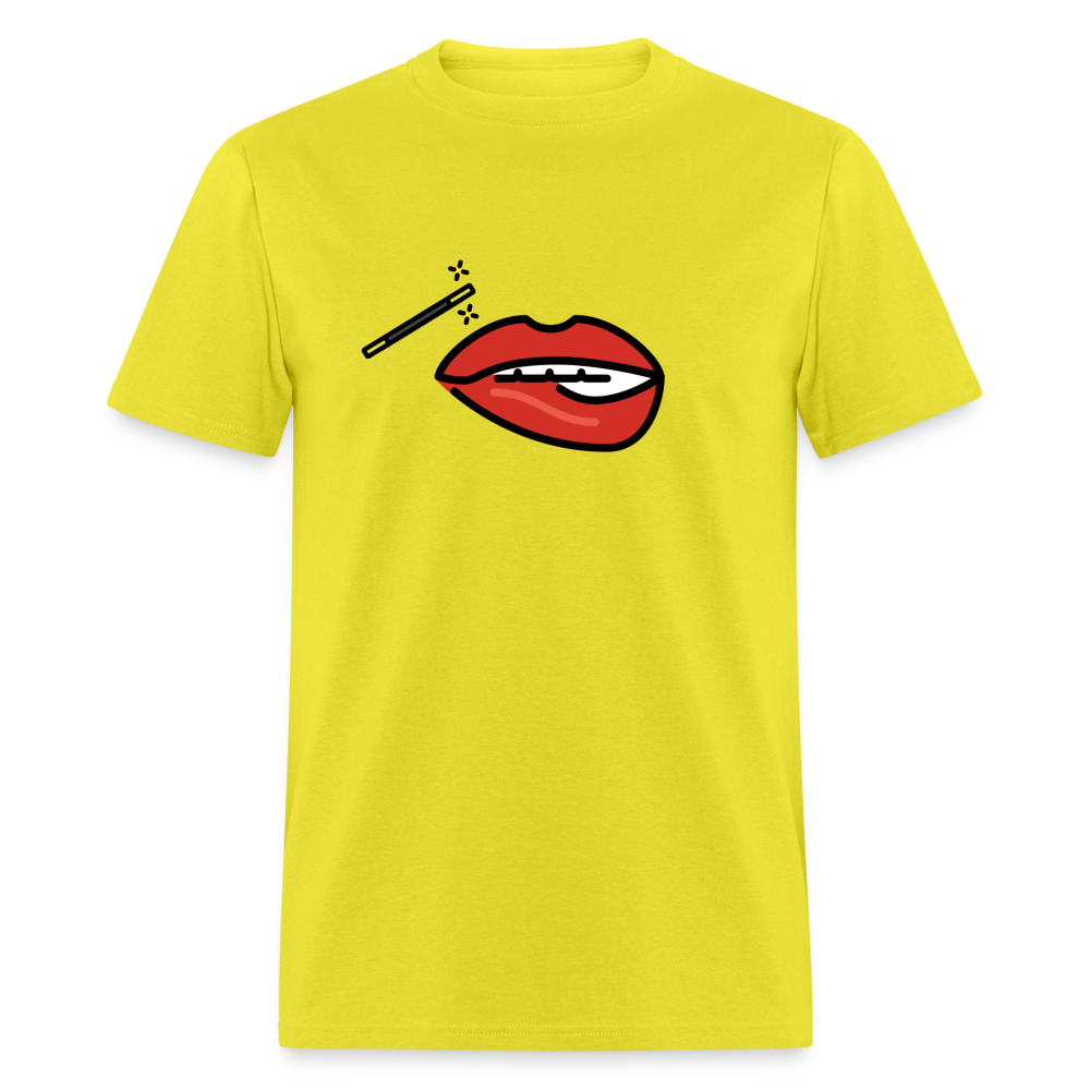 Manage Your Mouth Emoji Expression Moji Unisex Classic T-Shirt - Emoji.Express - yellow