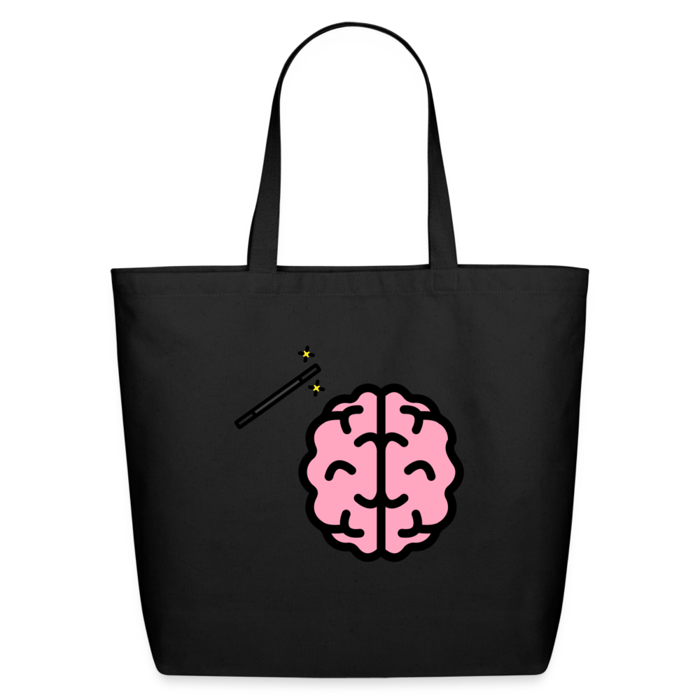 Customizable Manage Your Mind Emoji Expression Moji Eco-Friendly Cotton Tote - Emoji.Express - black