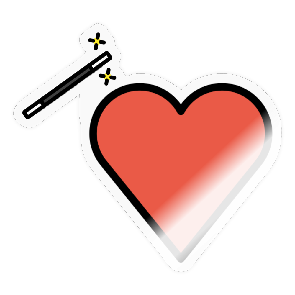 Manage Your Heart Emoji Expression Moji Sticker - Emoji.Express - transparent glossy