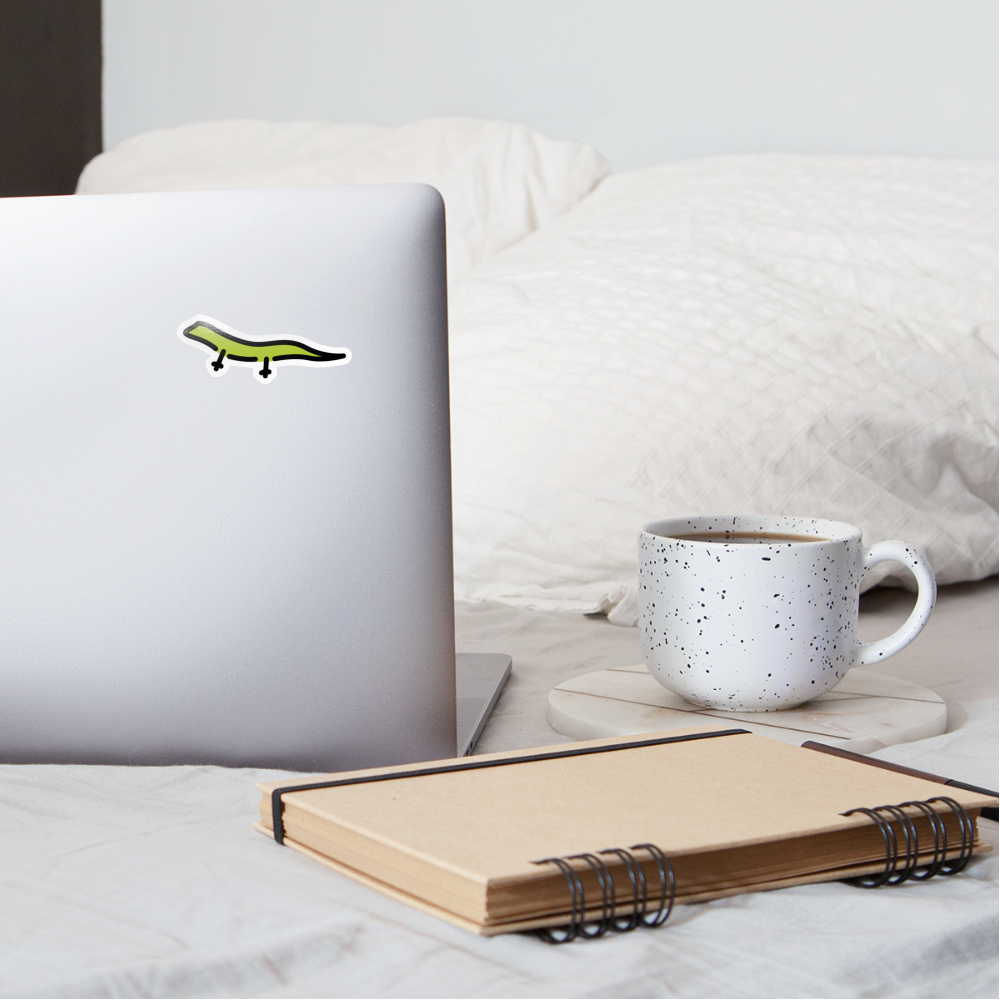 Lizard Moji Sticker - Emoji.Express - white glossy