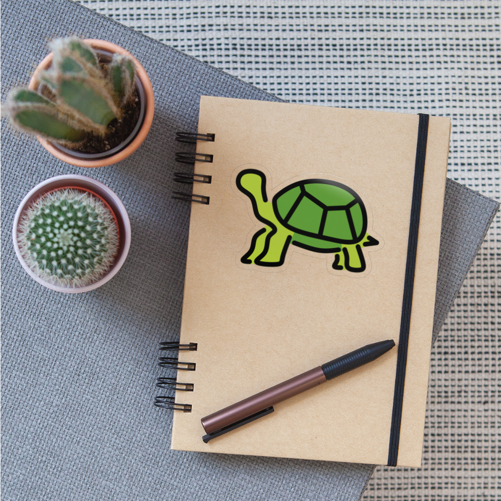 Turtle Moji Sticker - Emoji.Express - transparent glossy