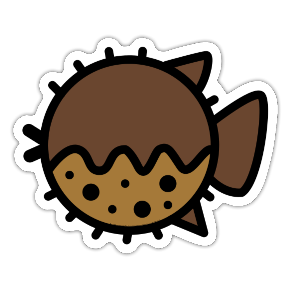 Blowfish Moji Sticker - Emoji.Express - white matte