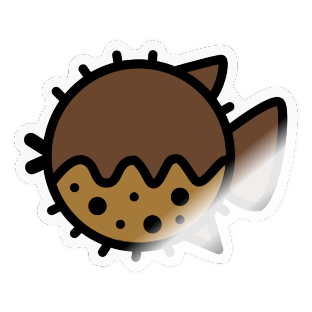 Blowfish Moji Sticker - Emoji.Express - transparent glossy