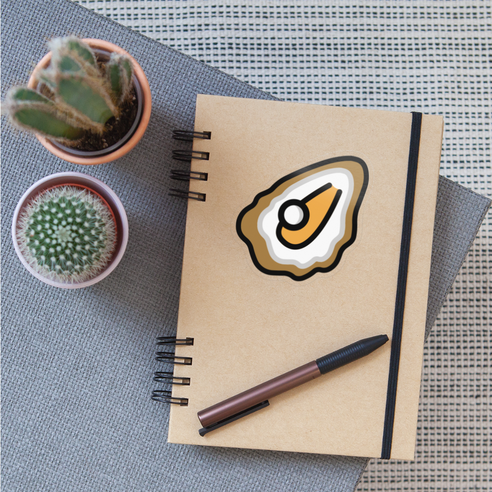 Oyster Moji Sticker - Emoji.Express - transparent glossy