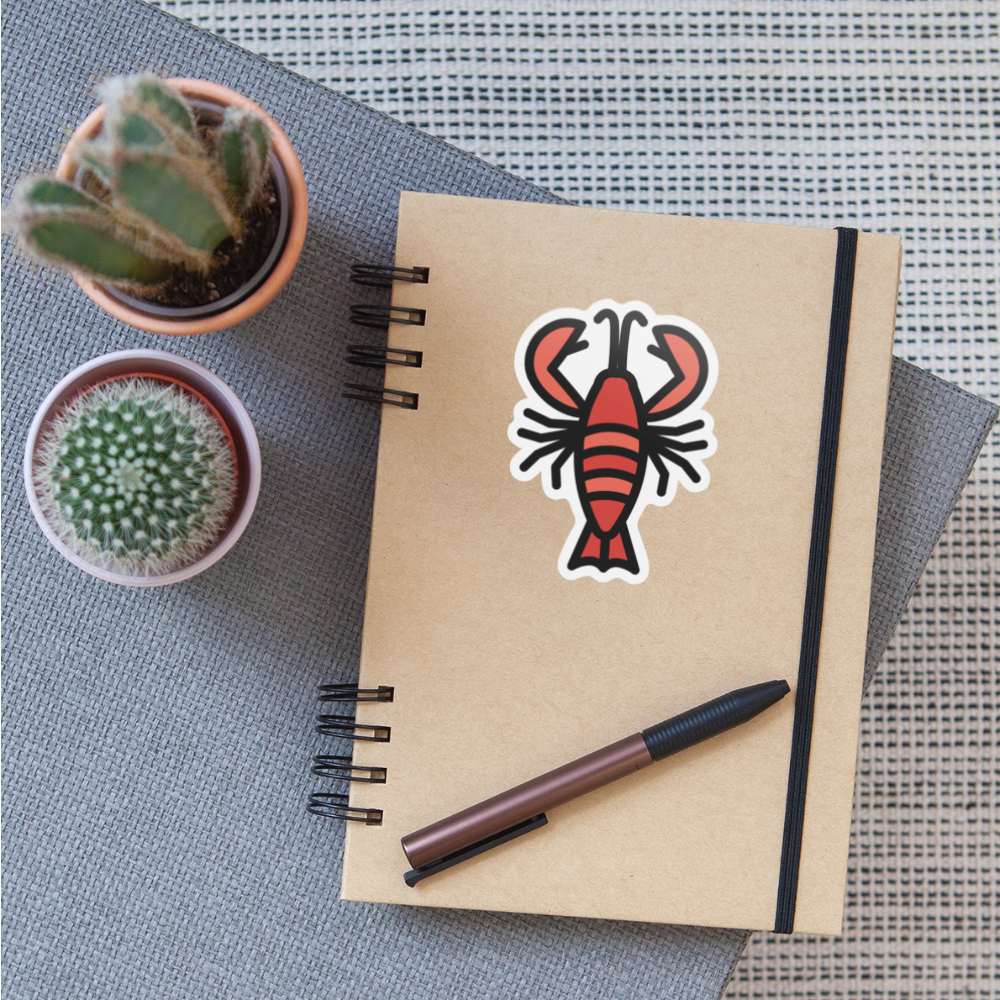 Lobster Moji Sticker - Emoji.Express - white matte