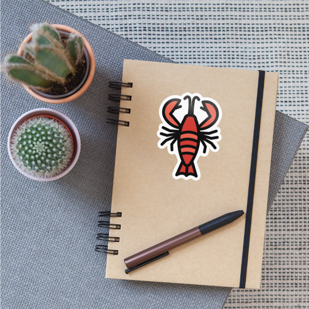 Lobster Moji Sticker - Emoji.Express - white glossy