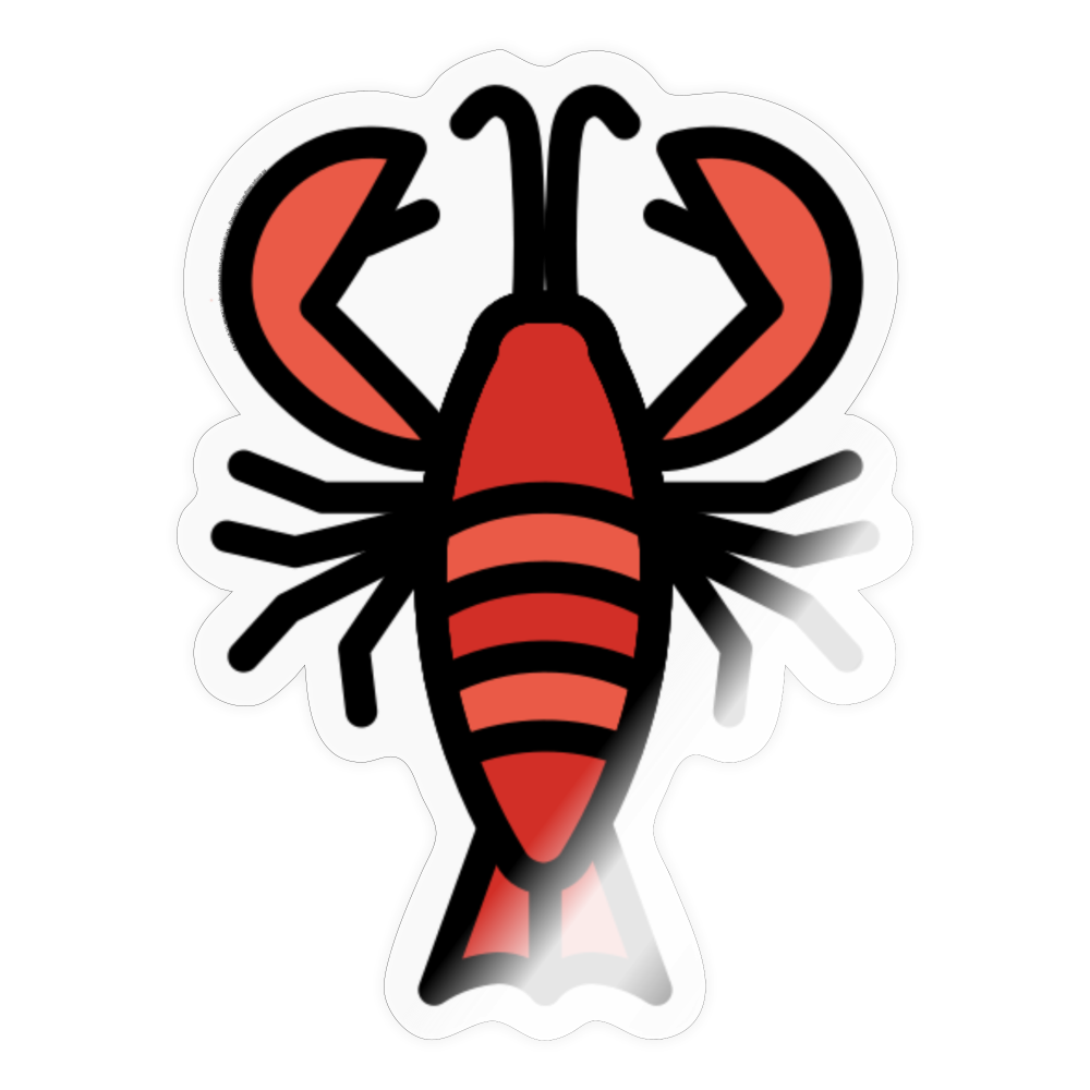 Lobster Moji Sticker - Emoji.Express - transparent glossy