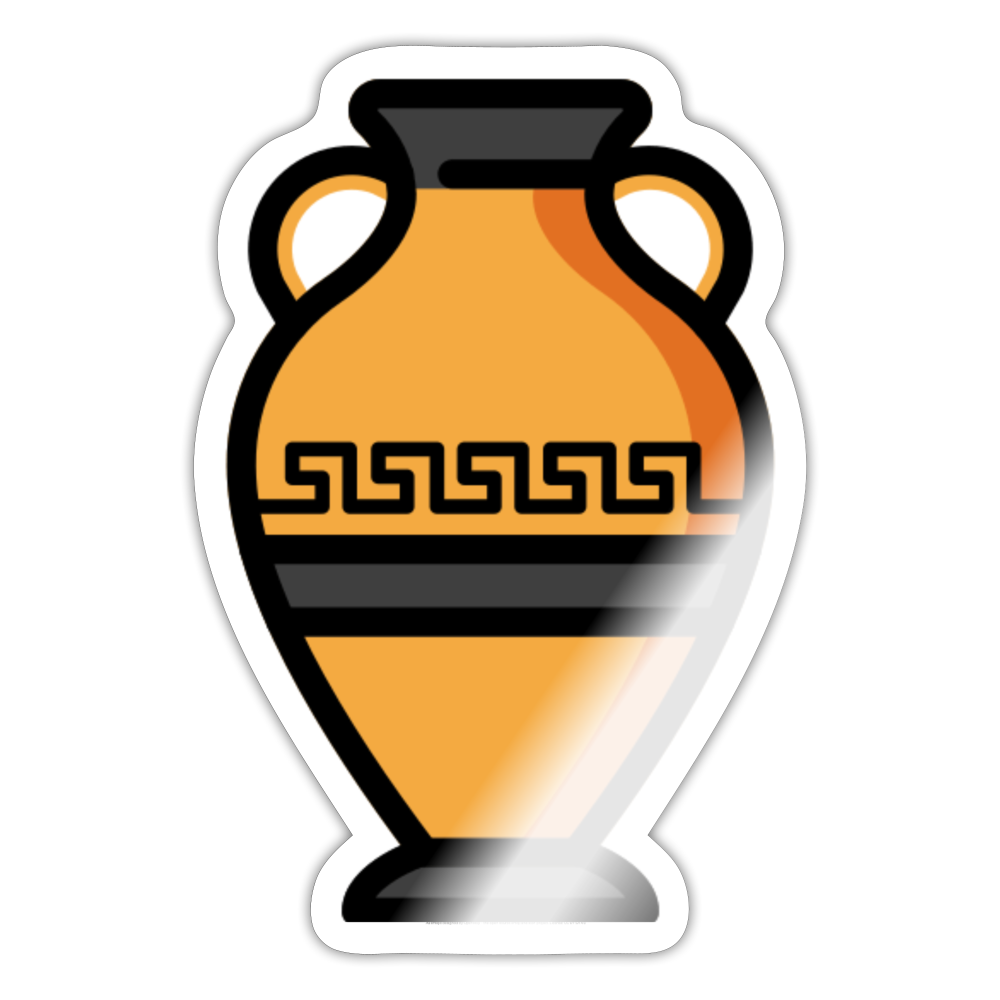 Amphora Moji Sticker - Emoji.Express - white glossy