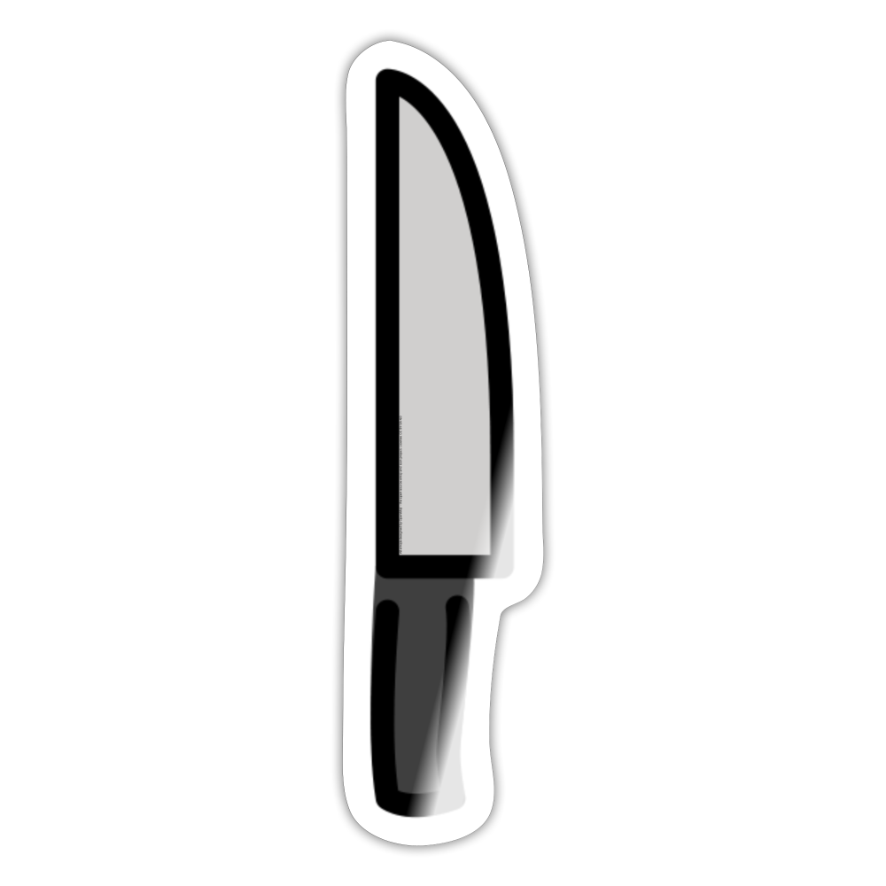 Kitchen Knife Moji Sticker - Emoji.Express - white glossy