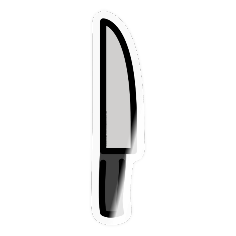 Kitchen Knife Moji Sticker - Emoji.Express - transparent glossy