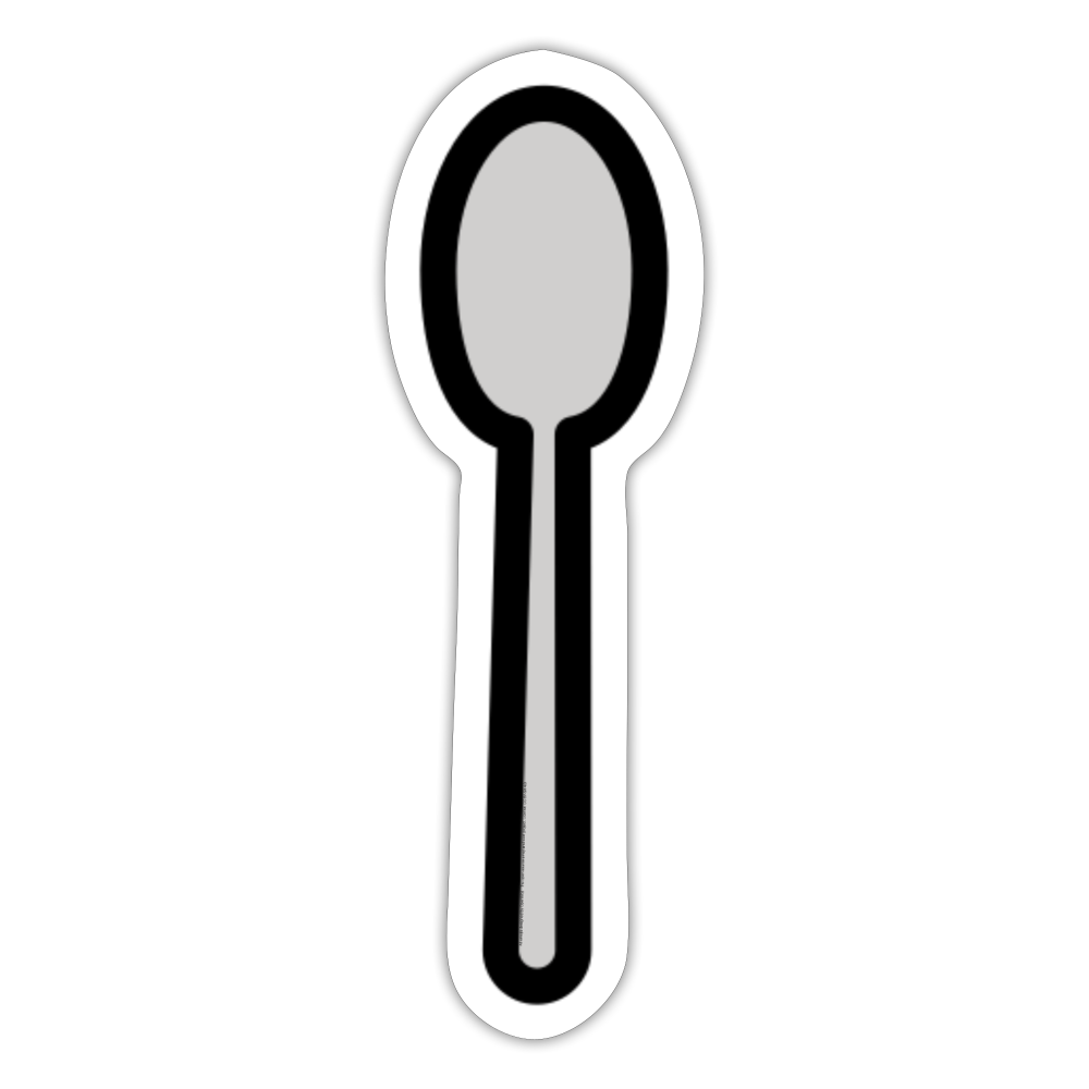 Spoon Moji Sticker - Emoji.Express - white matte