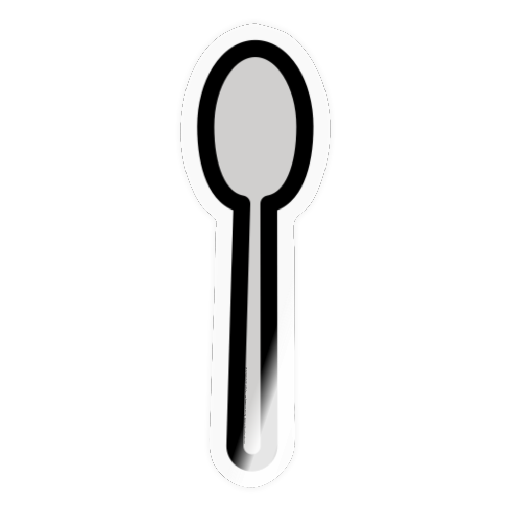 Spoon Moji Sticker - Emoji.Express - transparent glossy