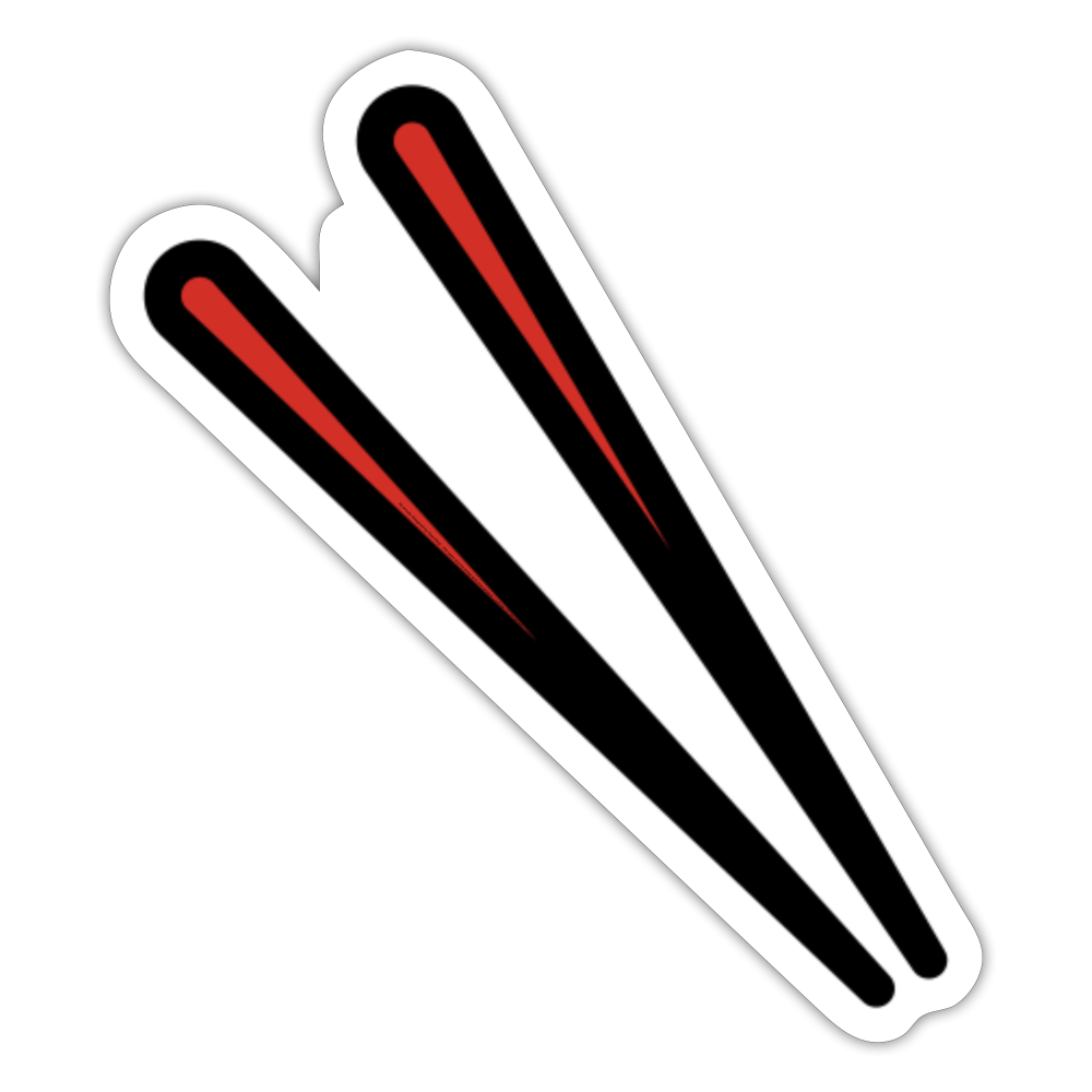 Chopsticks Moji Sticker - Emoji.Express - white matte