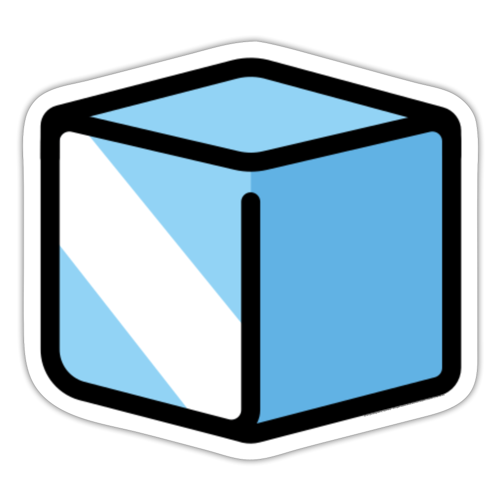 Ice Moji Sticker - Emoji.Express - white matte