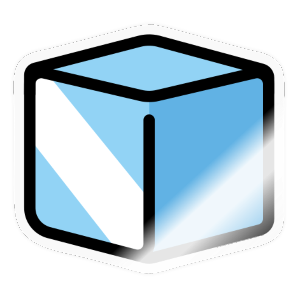 Ice Moji Sticker - Emoji.Express - transparent glossy