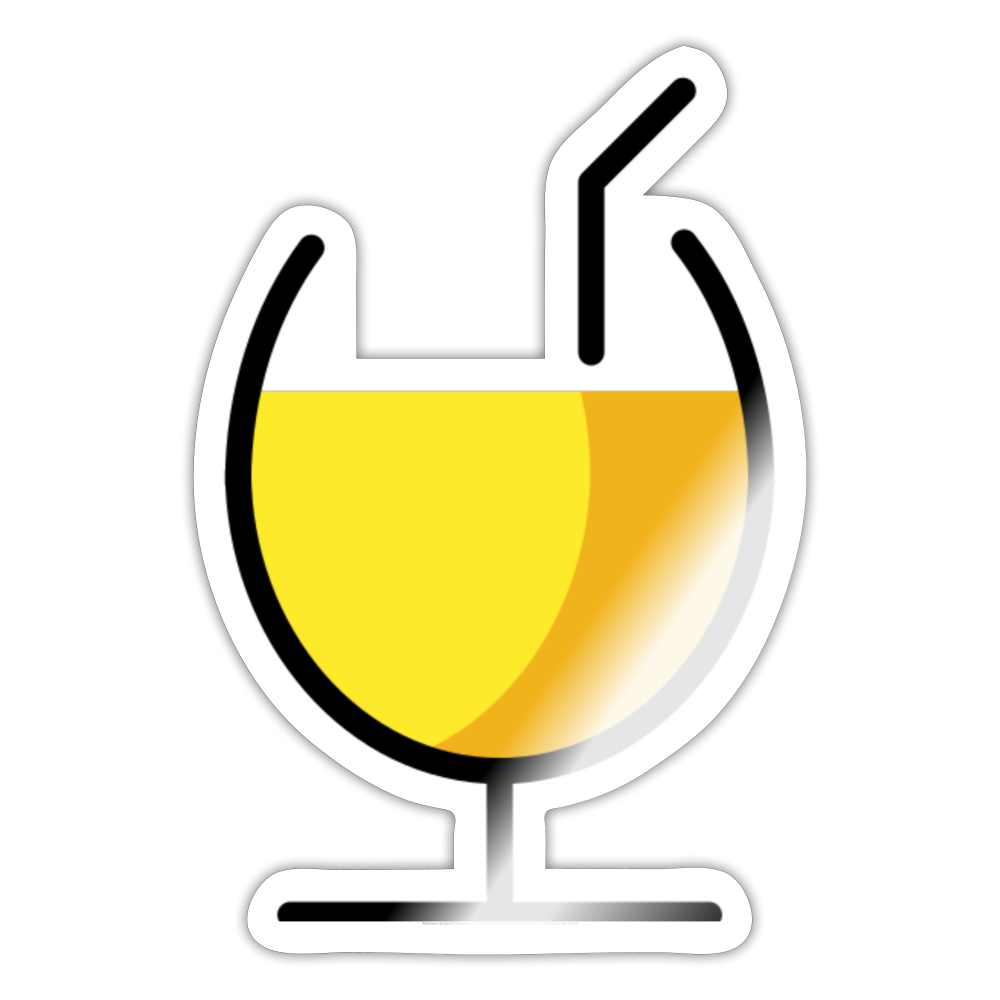 Tropical Drink Moji Sticker - Emoji.Express - white glossy