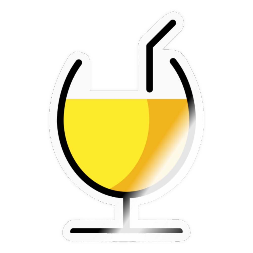 Tropical Drink Moji Sticker - Emoji.Express - transparent glossy