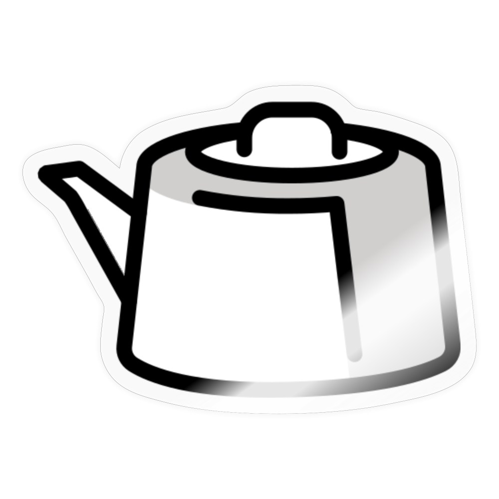 Teapot Moji Sticker - Emoji.Express - transparent glossy