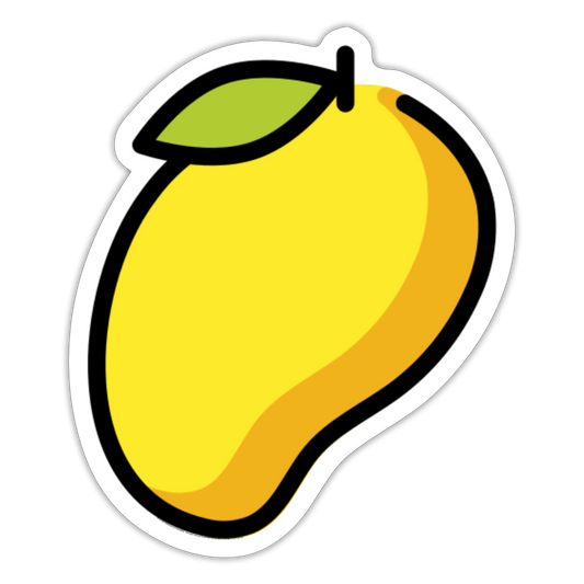 Mango Moji Sticker - Emoji.Express - white matte