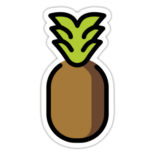 Pineapple Moji Sticker - Emoji.Express - white matte