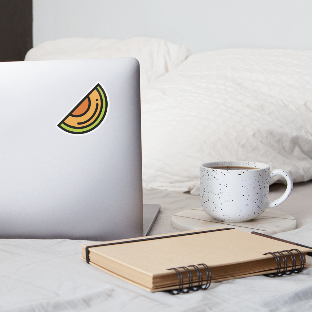 Melon Moji Sticker - Emoji.Express - white matte