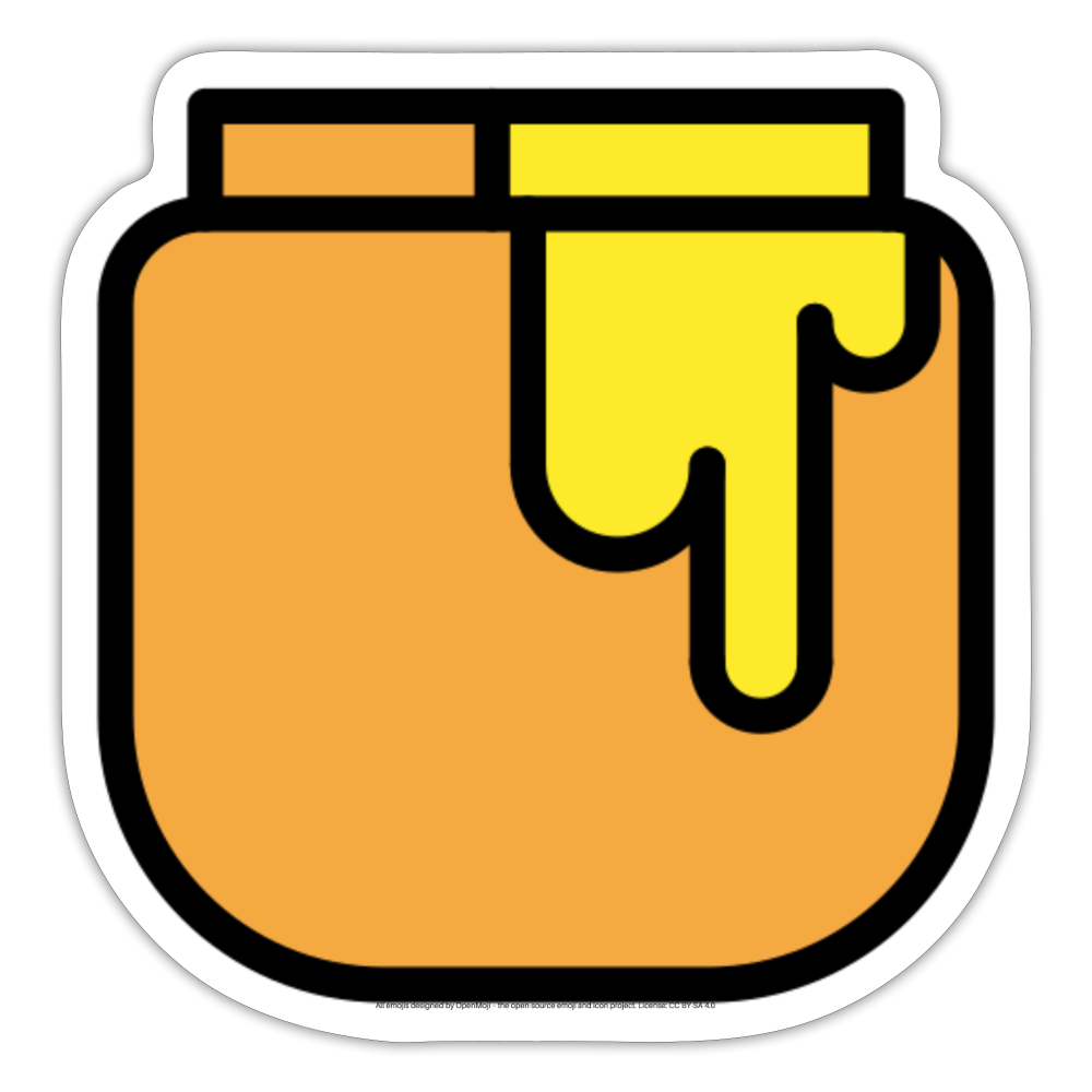 Honey Pot Moji Sticker - Emoji.Express - white matte