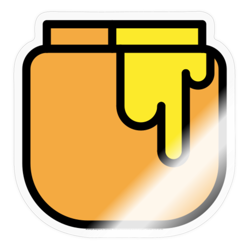 Honey Pot Moji Sticker - Emoji.Express - transparent glossy