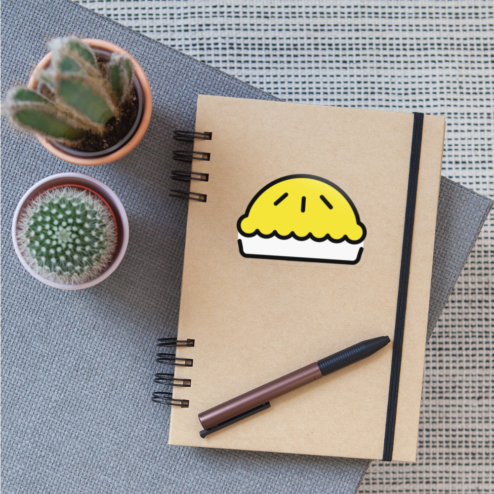 Pie Moji Sticker - Emoji.Express - transparent glossy