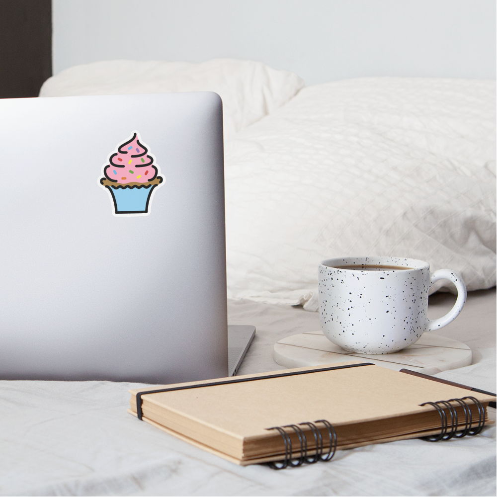 Cupcake Moji Sticker - Emoji.Express - white matte