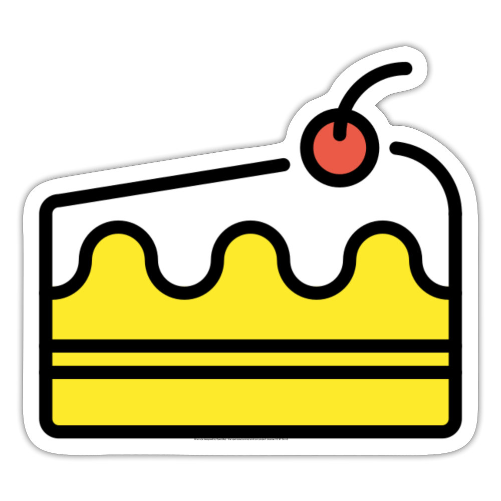 Shortcake Moji Sticker - Emoji.Express - white matte
