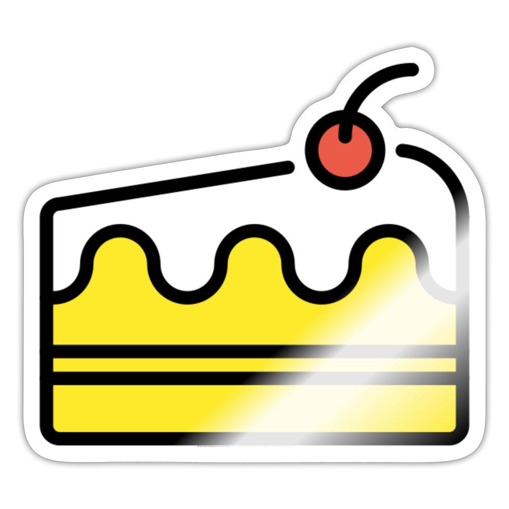 Shortcake Moji Sticker - Emoji.Express - white glossy