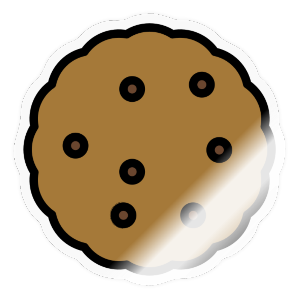 Cookie Moji Sticker - Emoji.Express - transparent glossy
