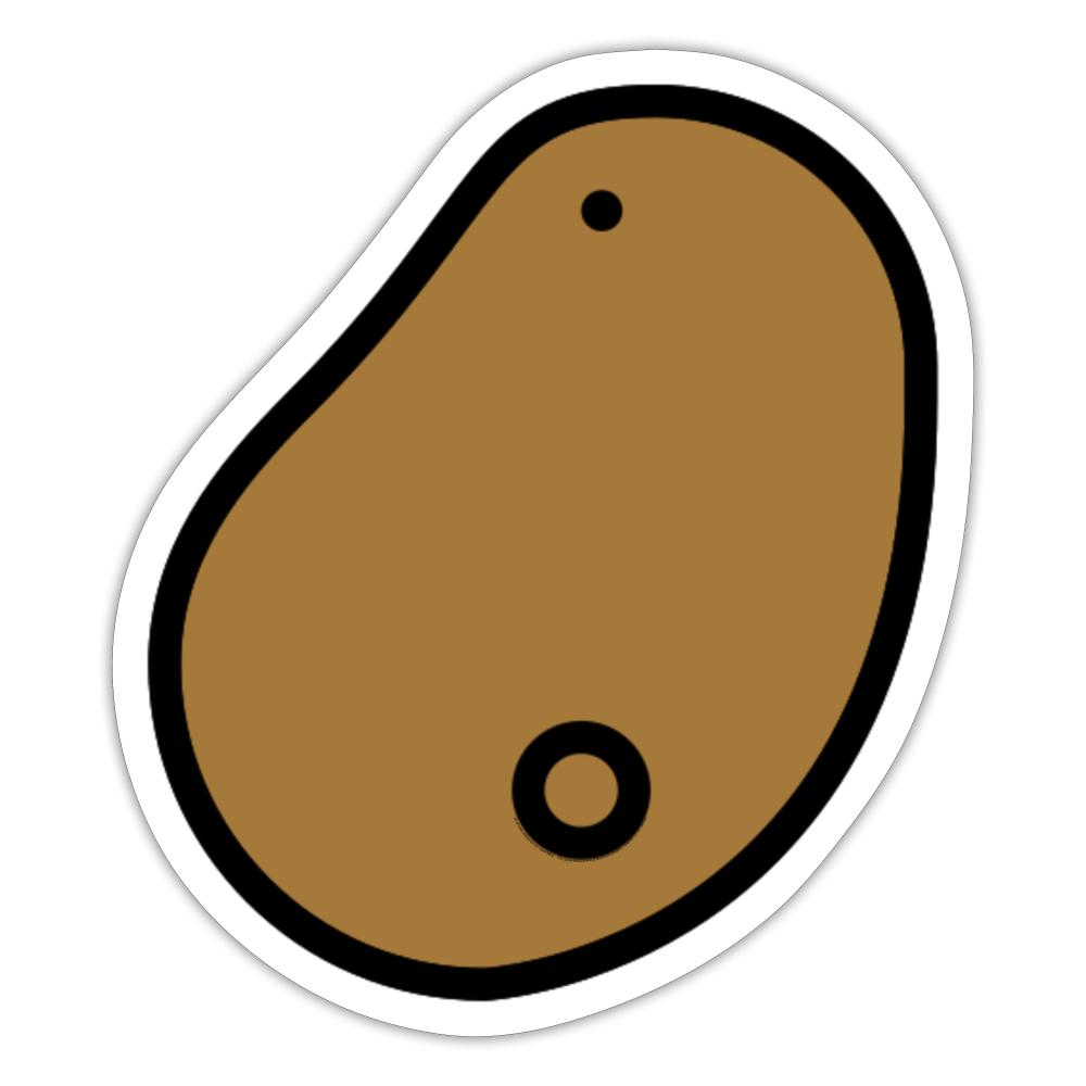 Potato Moji Sticker - Emoji.Express - white matte