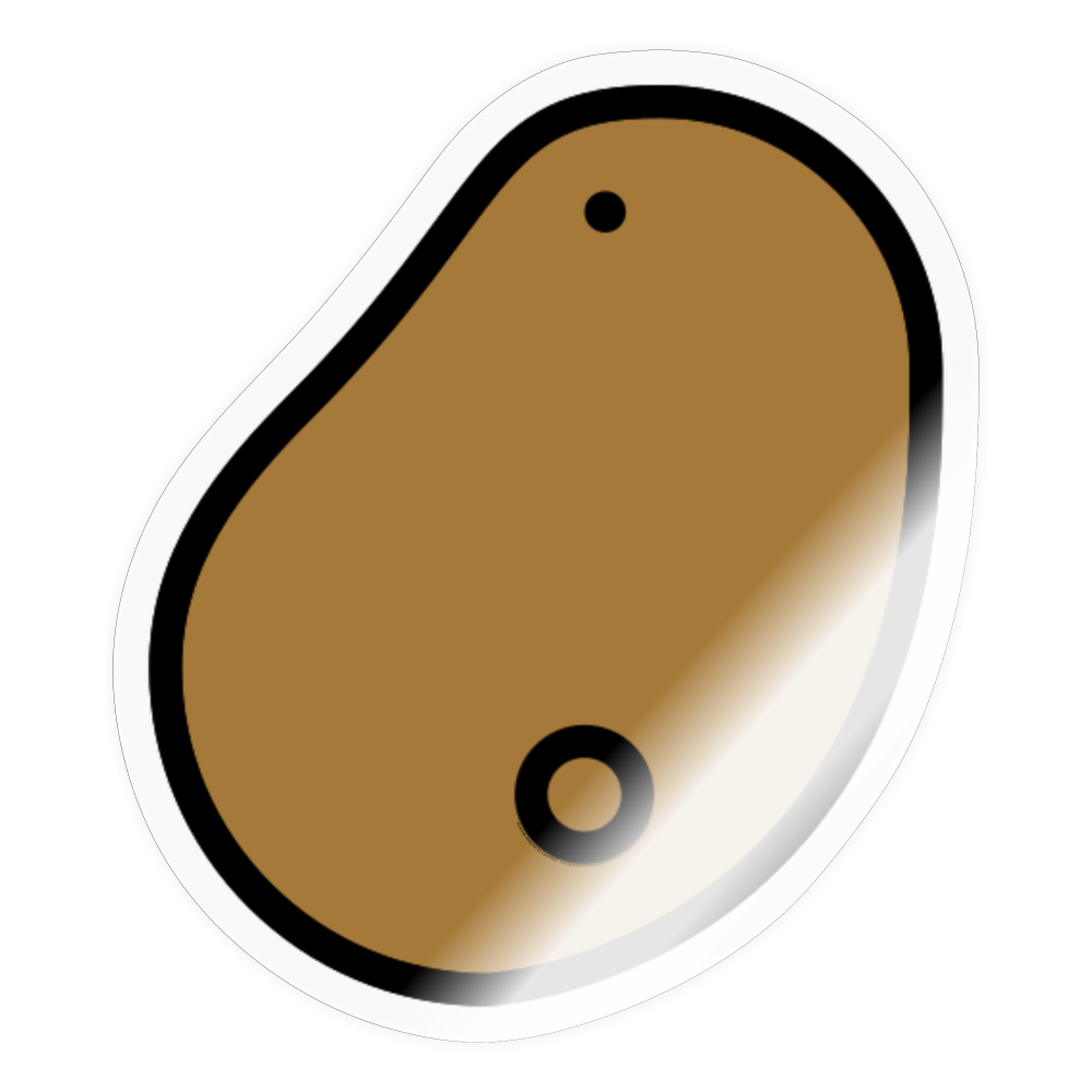 Potato Moji Sticker - Emoji.Express - transparent glossy