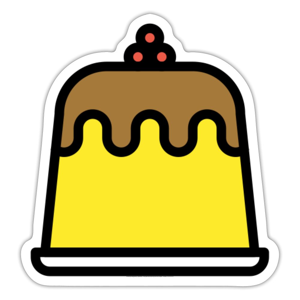 Cake Moji Sticker - Emoji.Express - white matte