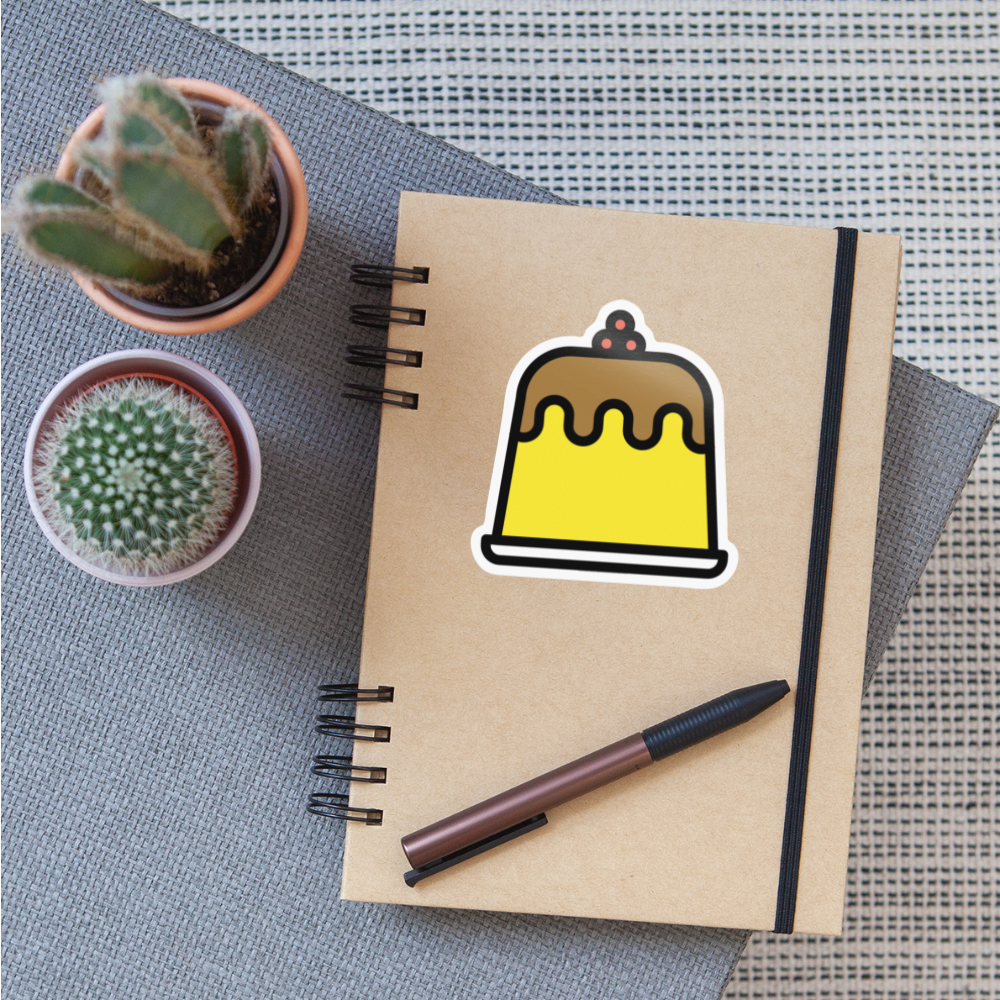 Cake Moji Sticker - Emoji.Express - white glossy