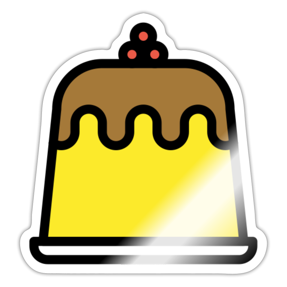 Cake Moji Sticker - Emoji.Express - white glossy