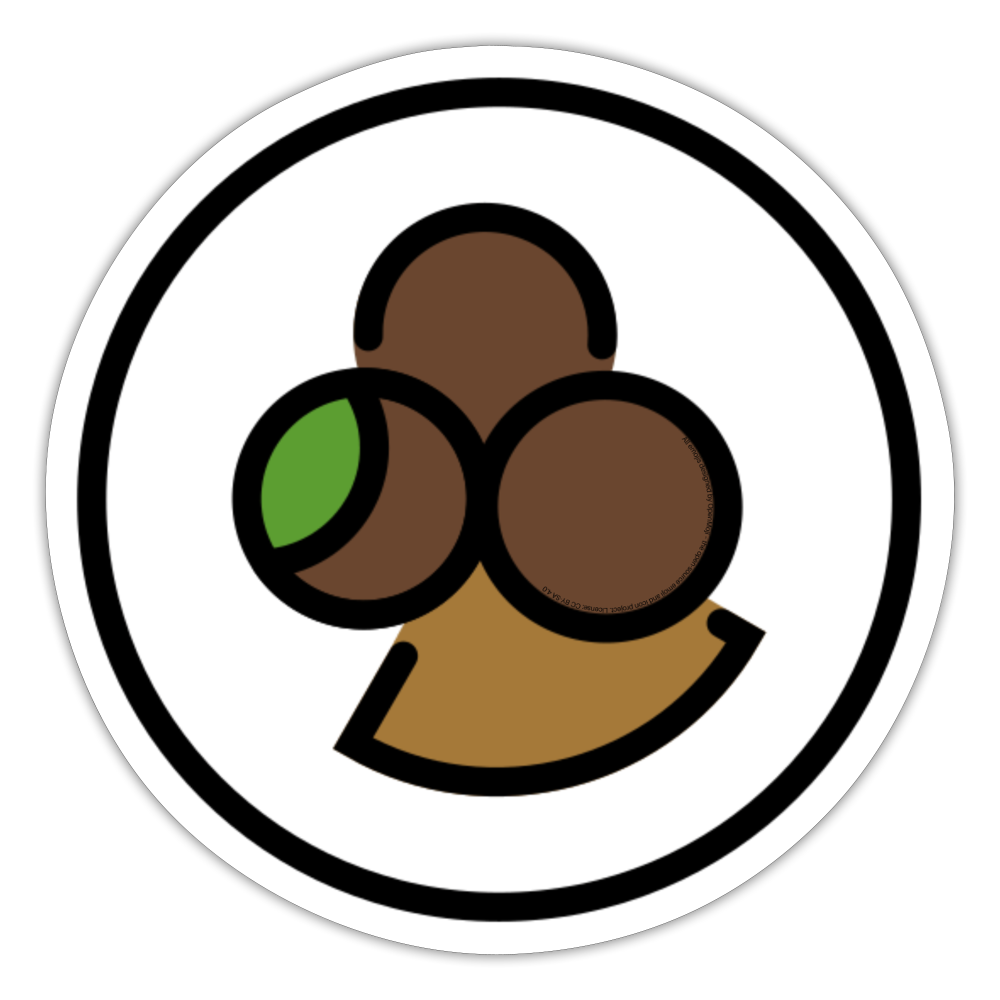 Falafel Moji Sticker - Emoji.Express - white matte