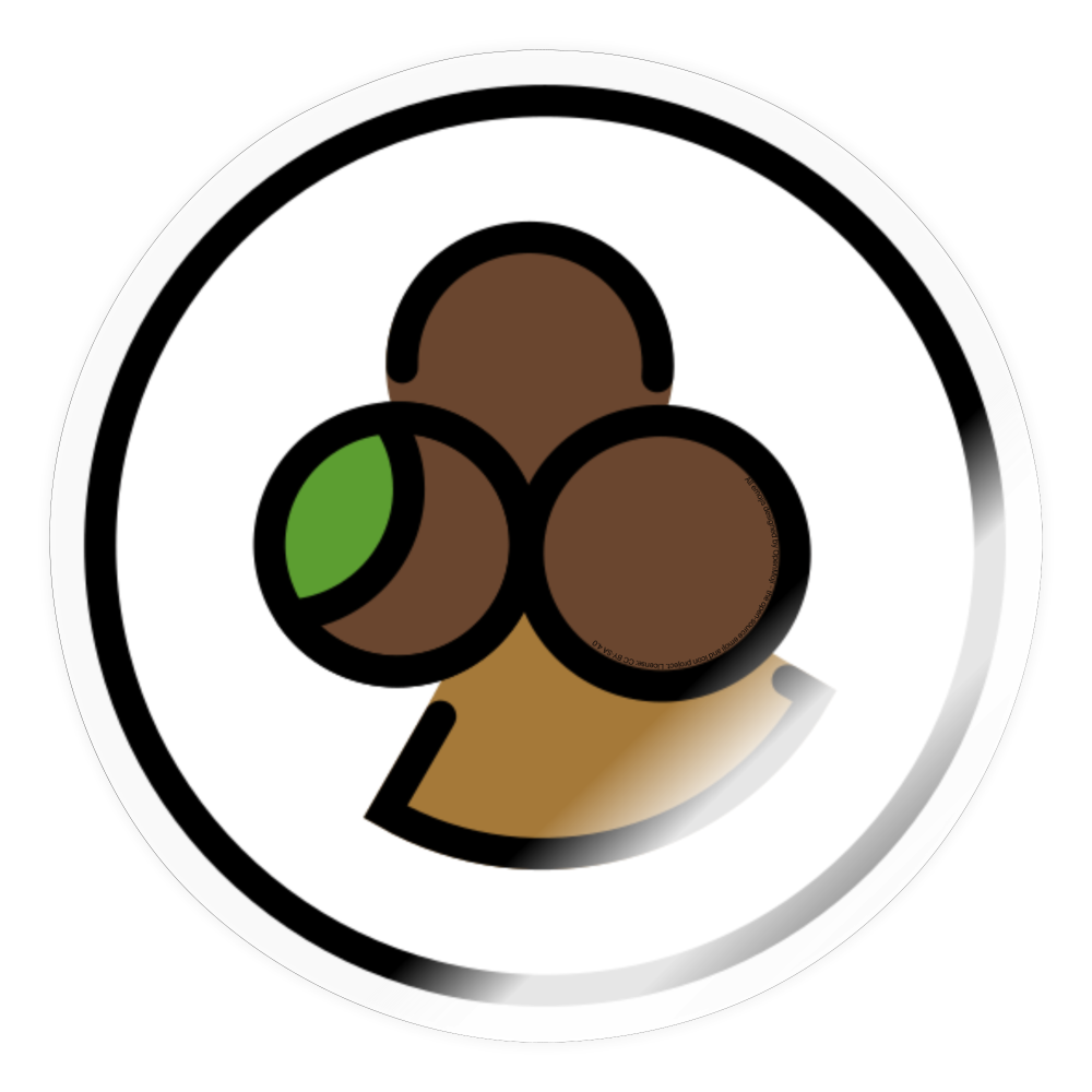 Falafel Moji Sticker - Emoji.Express - transparent glossy