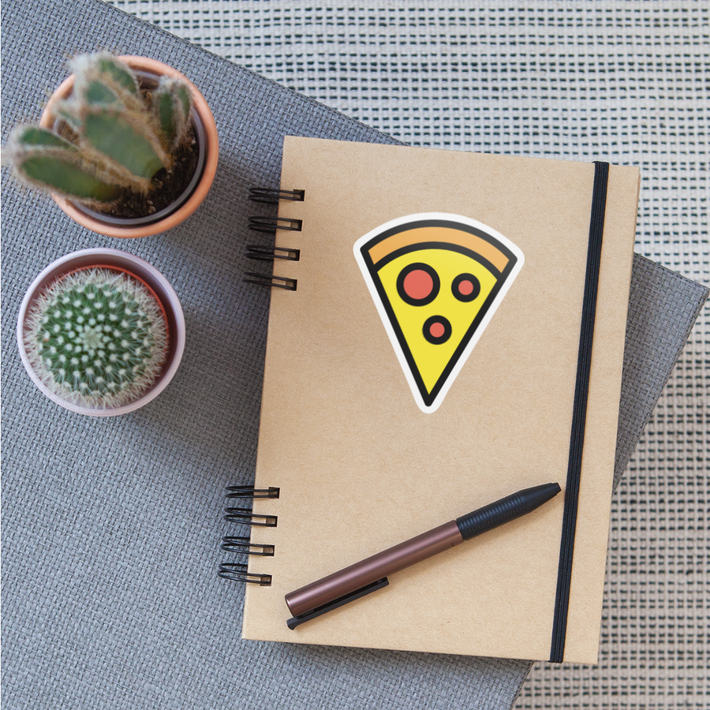 Pizza Moji Sticker - Emoji.Express - white matte