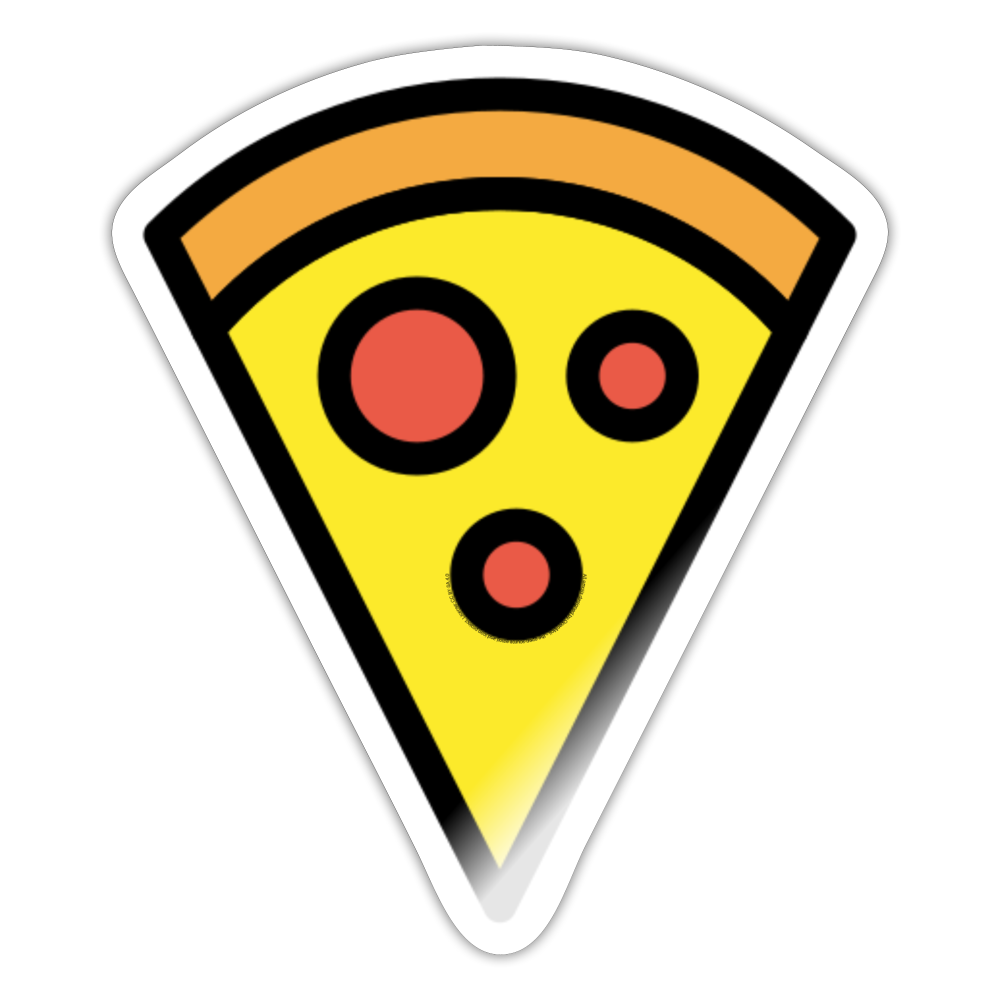 Pizza Moji Sticker - Emoji.Express - white glossy