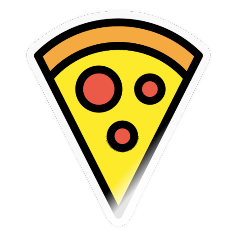 Pizza Moji Sticker - Emoji.Express - transparent glossy