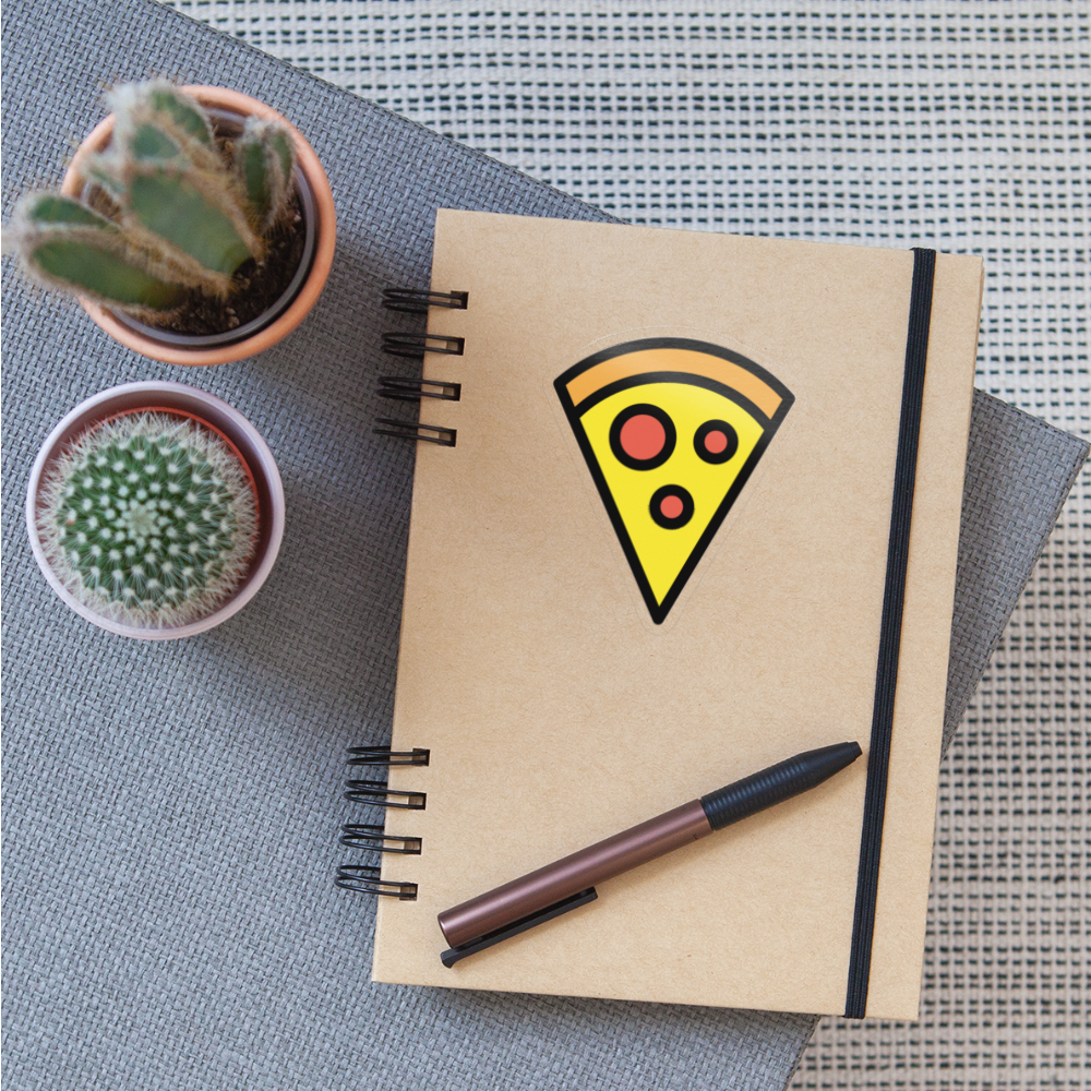 Pizza Moji Sticker - Emoji.Express - transparent glossy