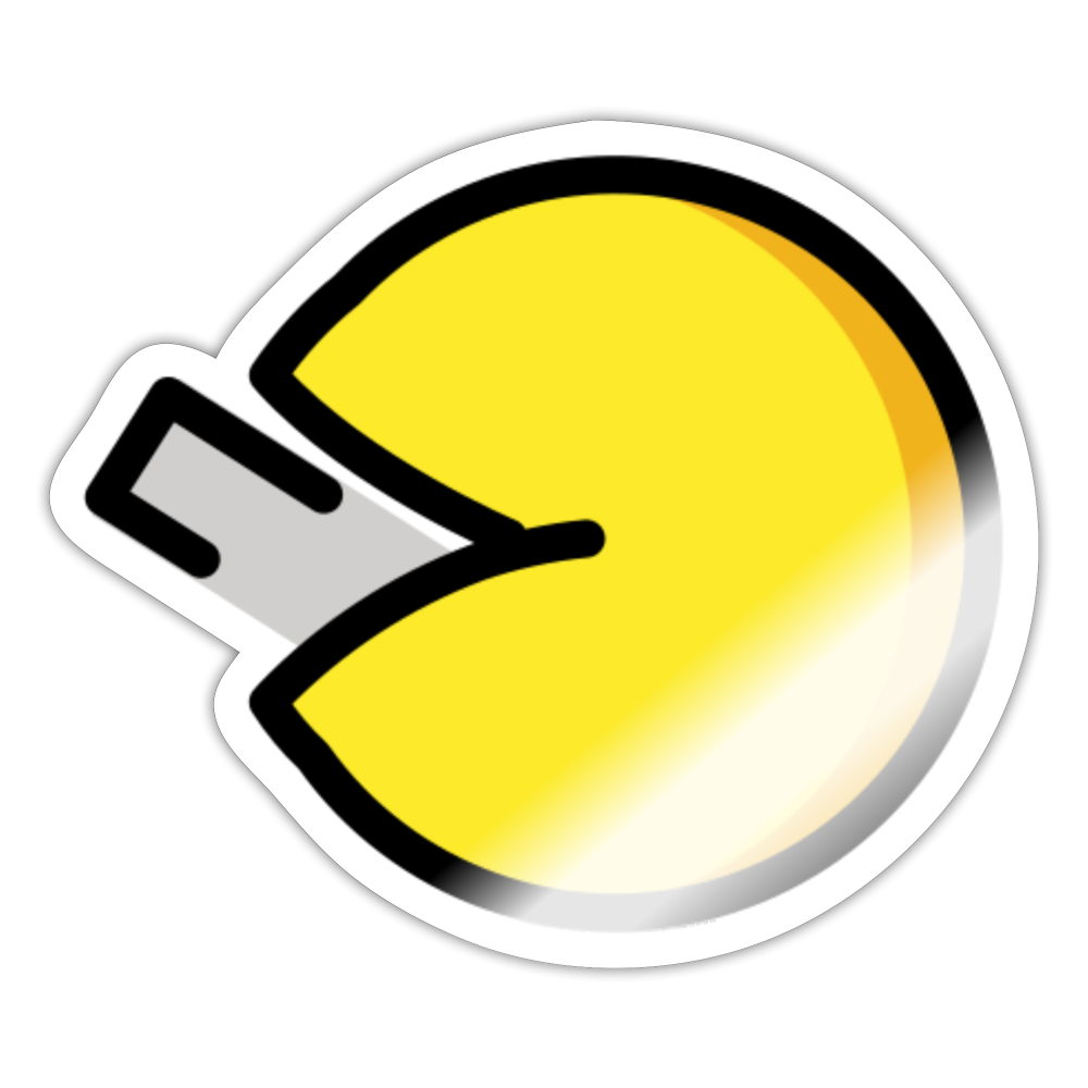 Fortune Cookie Moji Sticker - Emoji.Express - white glossy