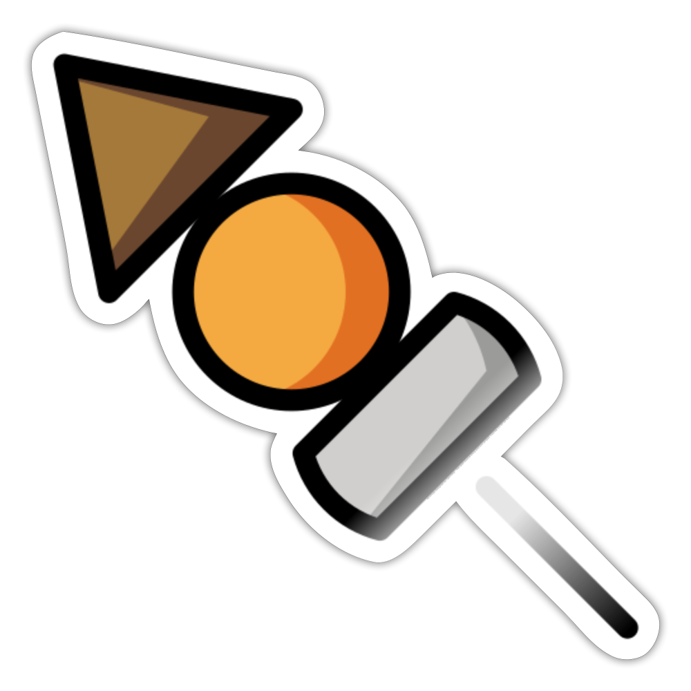 Oden Moji Sticker - Emoji.Express - white glossy