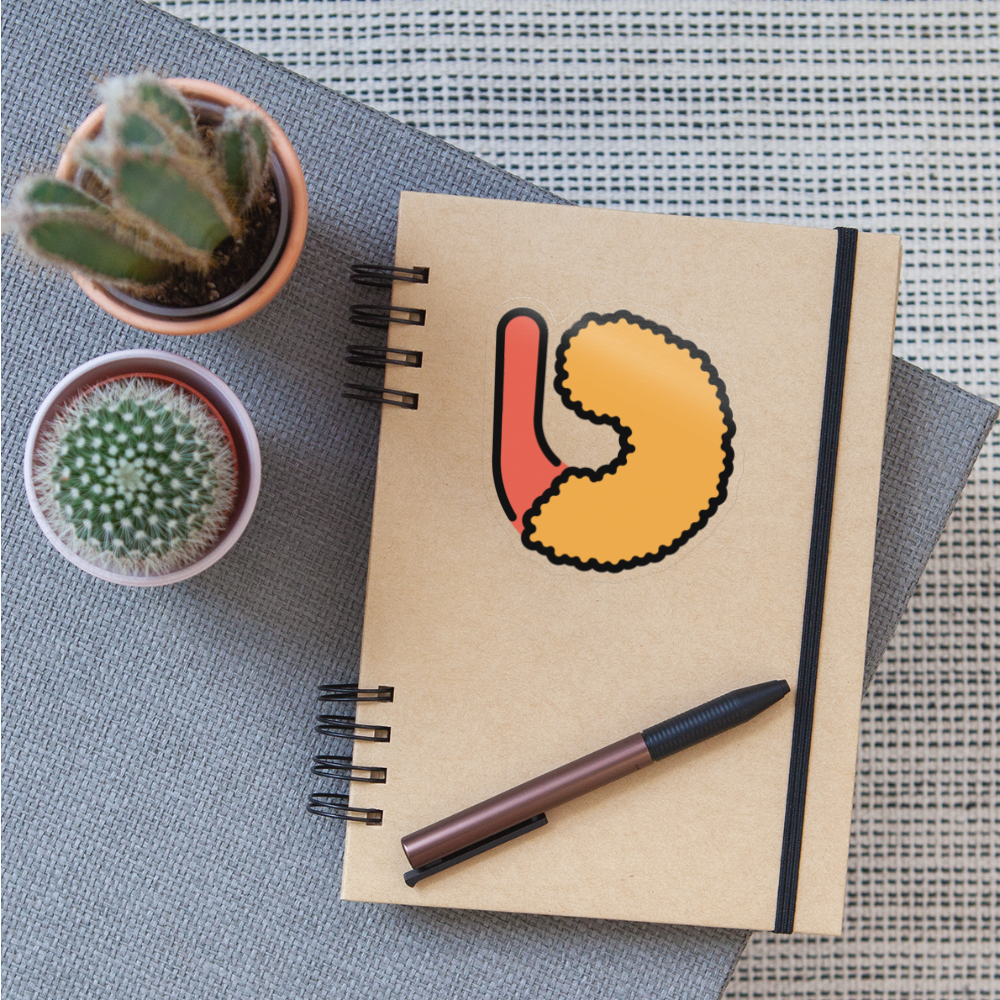 Fried Shrimp Moji Sticker - Emoji.Express - transparent glossy