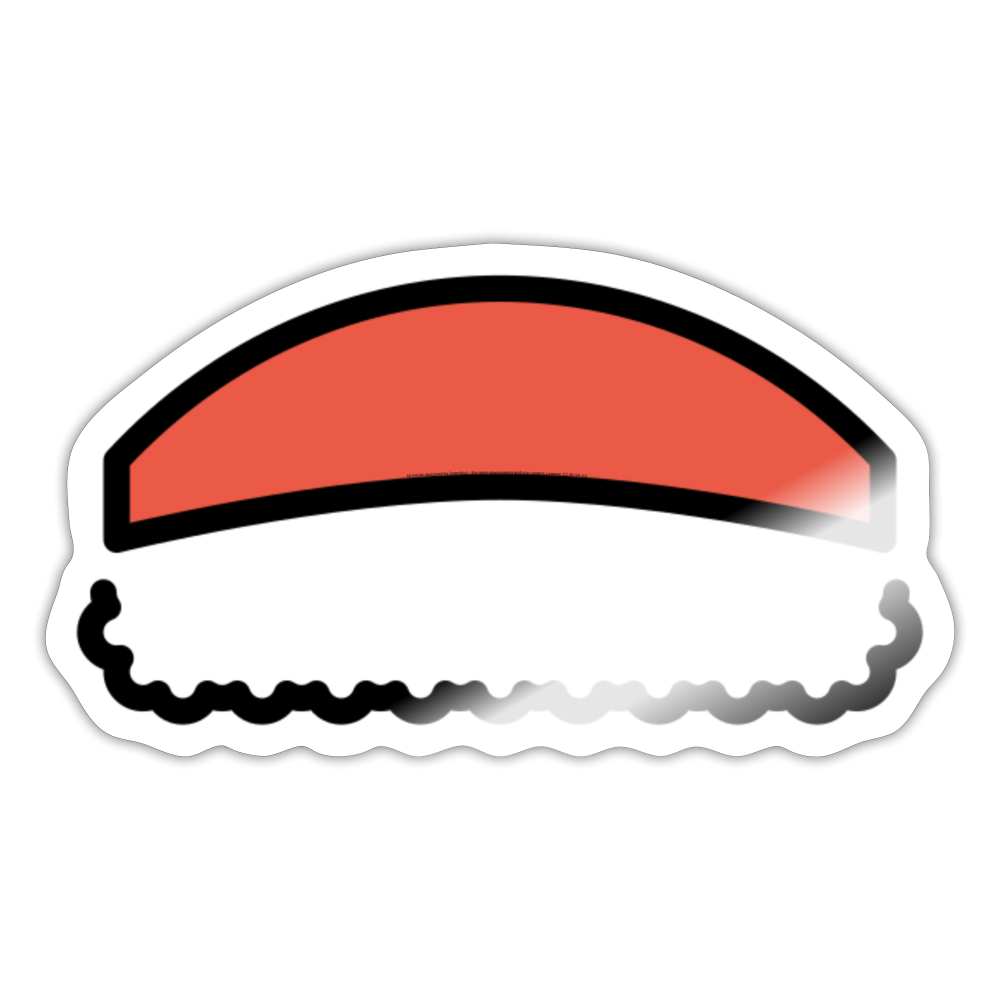 Sushi Moji Sticker - Emoji.Express - white glossy