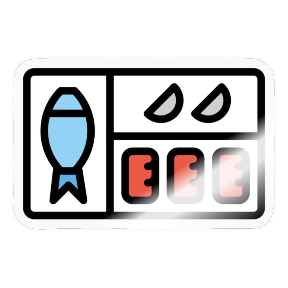 Bento Box Moji Sticker - Emoji.Express - transparent glossy